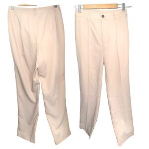 Satin Beige Tailored Trousers